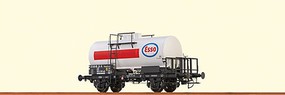 Brawa 2-Axle Tank Car Ready to Run Esso #28 80 000 2 591-4 P (Era IV, white, red, blue) O-Scale