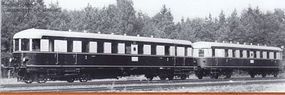 Brawa Rl Car/Trlr DC w/Snd DRG HO-Scale Brawa Rl Car/Trlr DC w/Snd DRG HO-Scale