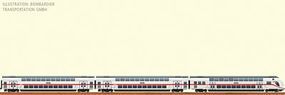 Brawa IC Dbl Dk Coach 3/ DB HO-Scale Brawa IC Dbl Dk Coach 3/ DB HO-Scale