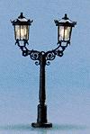 Brawa Baden-Baden Park Light-Dual Lamp - 50mm Height N Scale Model Railroad Street Light #4534