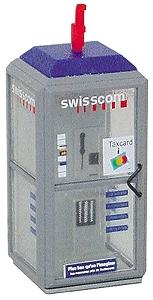 Brawa Telephone Box Swisscom N Scale Model Railroad Building Accessory #4561