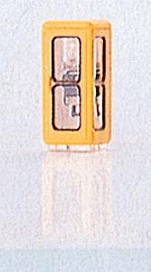 Brawa Lighted Telephone Booth - FeH 78 (yellow) N Scale Model Railroad Road Accessory #4563