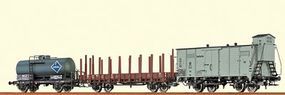 Brawa Reefer/Stake/Tank Car Set HO-Scale Brawa Reefer/Stake/Tank Car Set HO-Scale