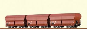 Brawa Coal Car Set/3 OOt DR HO-Scale Brawa Coal Car Set/3 OOt DR HO-Scale