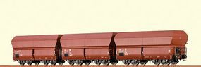 Brawa Coal Car Set/3 OOt DR HO-Scale Brawa Coal Car Set/3 OOt DR HO-Scale