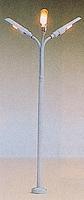 Brawa Triple Arm Curved Mast Street Light (5'' High) HO Scale Model Railroad Street Light #5410 Brawa Triple Arm Curved Mast Street Light (5'' High) HO Scale Model Railroad Street Light #5410