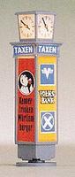 Brawa Advt column w/top clock HO-Scale Brawa Advt column w/top clock HO-Scale