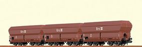 Brawa Coal Car Set/3 OOt ErzIII N-Scale Brawa Coal Car Set/3 OOt ErzIII N-Scale