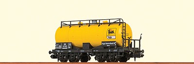 Brawa 4-Axle Tank Car - Ready to Run Agip #517 162 P (Era III, yellow, black) - N-Scale
