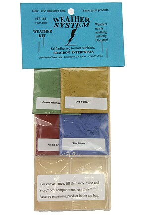 Brag 1/2oz. Small 4 Color Weathering Set Hobby and Model Paint Supply #162