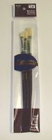 Brushes 2,4,6 Flat White Bristle Brushes (3) Brushes 2,4,6 Flat White Bristle Brushes (3)
