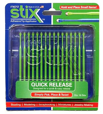 Brushes Microstix Quick Release Adhesive Tip Applicator (16/cd)