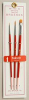 Brushes Atlas Brush #55- 10/0,0,Flat 1 Taklon Detailing Brushes (3) Brushes Atlas Brush #55- 10/0,0,Flat 1 Taklon Detailing Brushes (3)