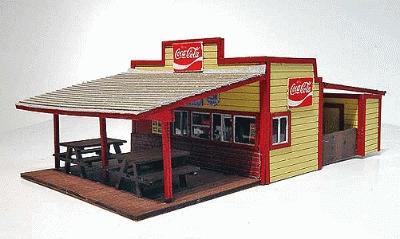 Branchline Commercial Buildings - Burger Stand O Scale Model Railroad Building #446