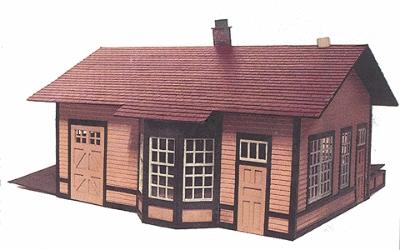 Branchline Laura Illinois Station Kit O Scale Model Railroad Building #468