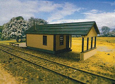 Branchline Yard Office Laser-Art Laser-Cut Wood Kit O Scale Model Railroad Building #479