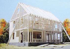 Branchline House Under Construction Laser-Cut Wood Kit HO Scale Model Railroad Building #613 Branchline House Under Construction Laser-Cut Wood Kit HO Scale Model Railroad Building #613