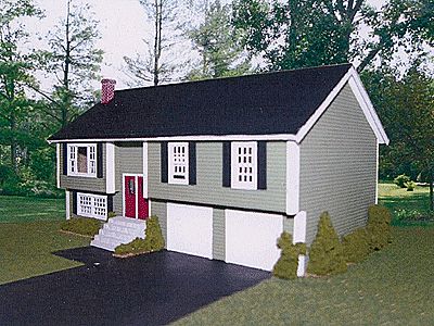 Branchline Hillcrest Raised Ranch Laser-Art Kit HO Scale Model Railroad Building #616