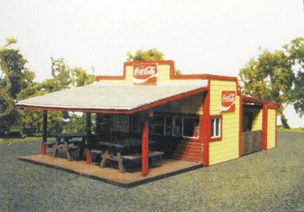 Branchline Burger Stand Laser-Cut Wood Kit HO Scale Model Railroad Building #646