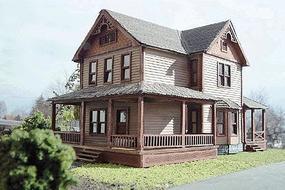 Branchline Farmhouse Kit Deluxe w/Gingerbread Trim HO Scale Model Railroad Building #652 Branchline Farmhouse Kit Deluxe w/Gingerbread Trim HO Scale Model Railroad Building #652