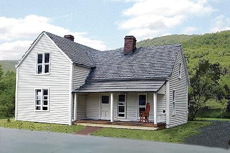Branchline Farmhouse - Original Version - Without Gingerbread Trim HO Scale Model Railroad Building #653
