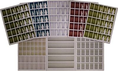 Branchline Window Treatment Sheets 8 Different Sheets (8) HO Scale Model Railroad Building Accessory #760