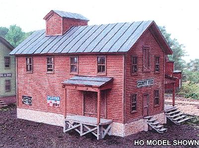 Branchline County Feed Kit (Laser-cut Wood) N Scale Model Railroad Building #884