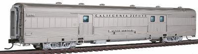 Broadway California Zephyr Baggage C,B,&Q HO Scale Model Train Passenger Car #1490