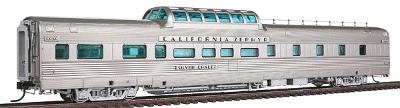 Broadway California Zephyr Vista Dome C,B,&Q HO Scale Model Train Passenger Car #1502