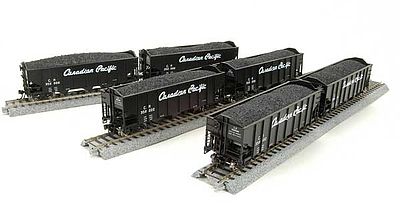 Broadway Class H2a 3-Bay Hopper 6-Pack Canadian Pacific Set B HO Scale Model Train Freight Car #1786