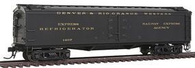 Broadway 53'6'' Wood Express Reefer Denver & Rio Grande Western HO Scale Model Train Freight Car #1827