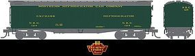 Broadway 53'6'' Wood Express Reefer Northern Refrigerator Co. HO Scale Model Train Freight Car #1836 Broadway 53'6'' Wood Express Reefer Northern Refrigerator Co. HO Scale Model Train Freight Car #1836