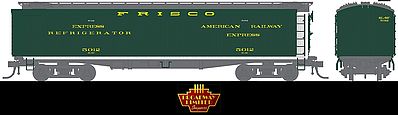 Broadway 536 Wood Express Reefer St. Louis-San Francisco HO Scale Model Train Freight Car #1843