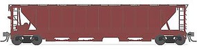 Broadway H32 5-Bay Covered Hopper 4-Pack Undecorated HO Scale Model Train Freight Car #1890 Broadway H32 5-Bay Covered Hopper 4-Pack Undecorated HO Scale Model Train Freight Car #1890