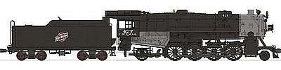 Broadway USRA Heavy Mikado 2-8-2 Chicago and North Western HO Scale Model Train Steam Locomotive #2152