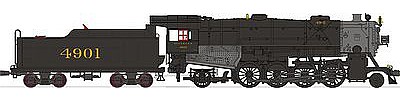 Broadway USRA Heavy Mikado 2-8-2 DCC Southern #4901 HO Scale Model Train Steam Locomotive #2160