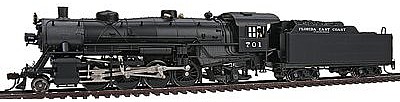 Broadway USRA Light 2-8-2 Mikado Florida East Coast #701 HO Scale Model Train Steam Locomotive #2167