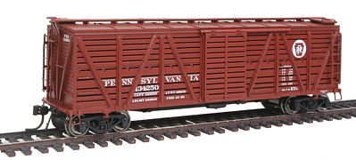 Broadway PRR K7 Stock Car w/Cattle Sound Pennsylvania Railroad HO Scale Model Train Freight Car #2526