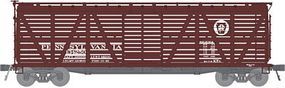 Broadway PRR K7 Stock Car Pennsylvania Railroad (Tuscan) HO Scale Model Train Freight Car #2536 Broadway PRR K7 Stock Car Pennsylvania Railroad (Tuscan) HO Scale Model Train Freight Car #2536