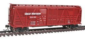 Broadway PRR K7 Stock Car 4-Pack Great Northern (red, white) HO Scale Model Train Freight Car #2687 Broadway PRR K7 Stock Car 4-Pack Great Northern (red, white) HO Scale Model Train Freight Car #2687