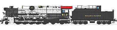 Broadway T&P 2-10-4 DCC Brass Hybrid Texas & Pacific #620 HO Scale Model Train Steam Locomotive #2827