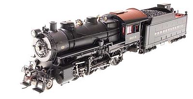 Broadway H10s 2-8-0 w/90F82 Lines East Tender Pennsylvania HO Scale Model Train Steam Locomotive #2836
