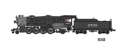 Broadway USRA Heavy 2-8-2 Mikado Wabash #2732 HO Scale Model Train Steam Locomotive #2894