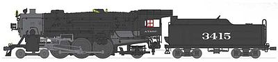 Broadway USRA Heavy Pacific 4-6-2 Santa Fe #3416 HO Scale Model Train Steam Locomotive #2921