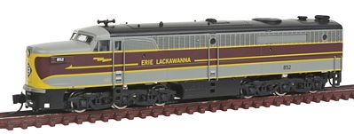 Broadway Alco PA1 Erie Lackawanna #852 gray, maroon, yellow N Scale Model Train Diesel Locomotive #3090