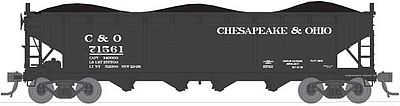 Broadway ARA/AAR 70-Ton 4-Bay Hopper Chesapeake & Ohio Set B N Scale Model Train Freight Car #3184