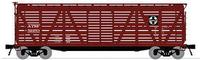 Broadway Stock Car with Cattle Sound ATSF N Scale Model Train Freight Car #3350 Broadway Stock Car with Cattle Sound ATSF N Scale Model Train Freight Car #3350