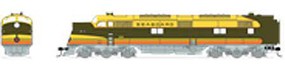 Broadway EMD E6 A unit Seaboard #3015 DCC N Scale Model Train Diesel Locomotive #3590