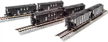 Broadway H2a Hopper cars Norfolk & Western 6 pack D N Scale Model Train Freight Car Set #3644