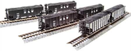 Broadway H2a Hopper cars Norfolk & Western 6 pack E N Scale Model Train Freight Car Set #3647